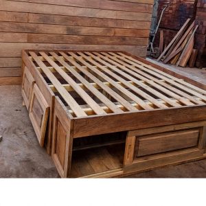 Cama con cajonera